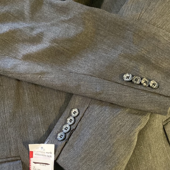 Joseph Abboud Nordstrom Mens Grey Suit Jacket Sport Coat Size 42L - Picture 13 of 14